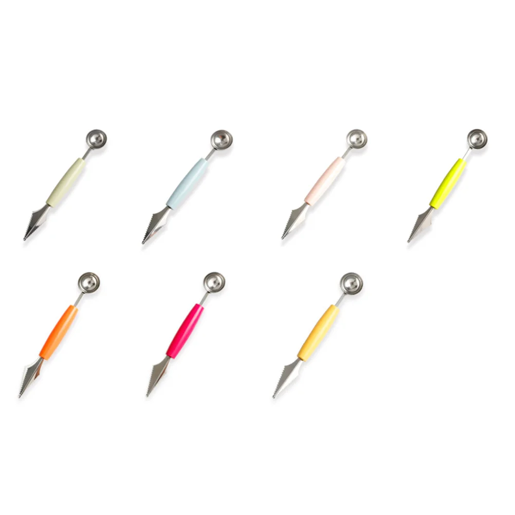 

Scoop Fruit Melon Baller Ice Stainless Steel Scooper Cream Scoops Cookie Set Tool Carving Spoon Muffin Watermelon Dough