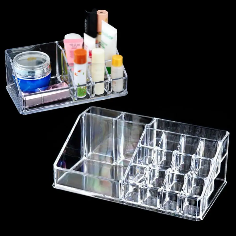 

Plastic Storage Box Lipstick Lotion Skin Care Products Transparent Makeup Organizer Toiletry Cosmetic Jewelry Storage Box