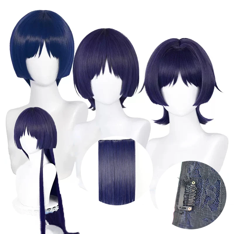 Парик для косплея Game Genshin Impact Scaramouche, термостойкий синтетический парик для косплея на Хэллоуин