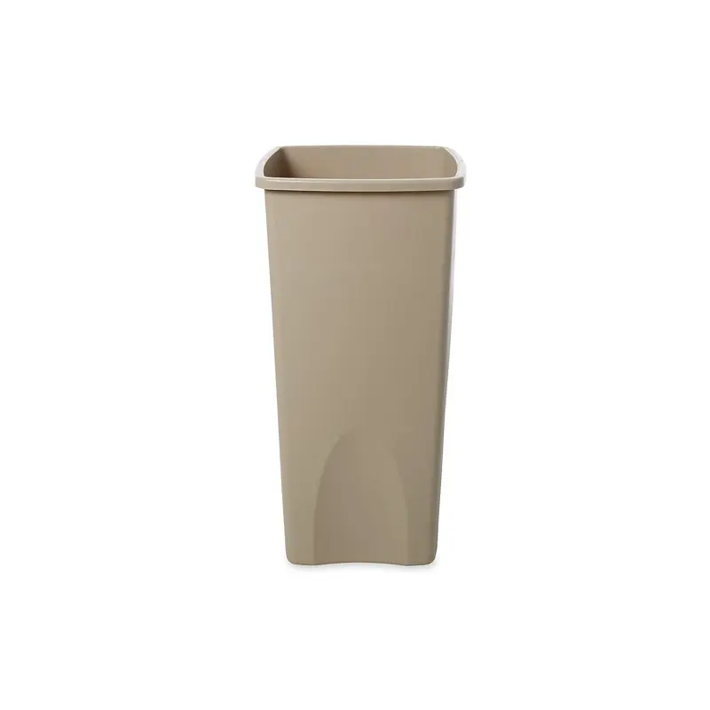 

Exquisite FG356988BEIG Untouchable 23-Gallon Square Plastic Waste Container with an Elegant Beige Finish