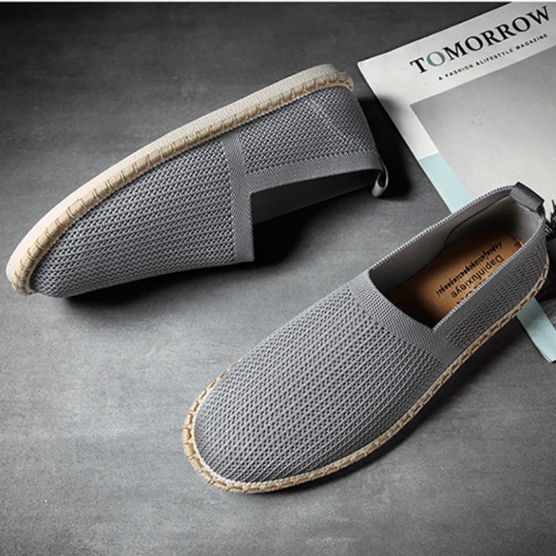 Мужские холщовые туфли повседневная обувь в стиле старого Пекина с сетчатой