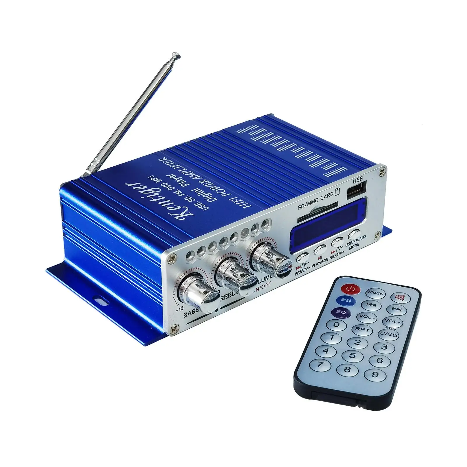 Kentiger HY-502 мини Hi-Fi стерео аудио усилитель FM/MP3/SD/USB/DVD для автомобиля мотоцикла дома