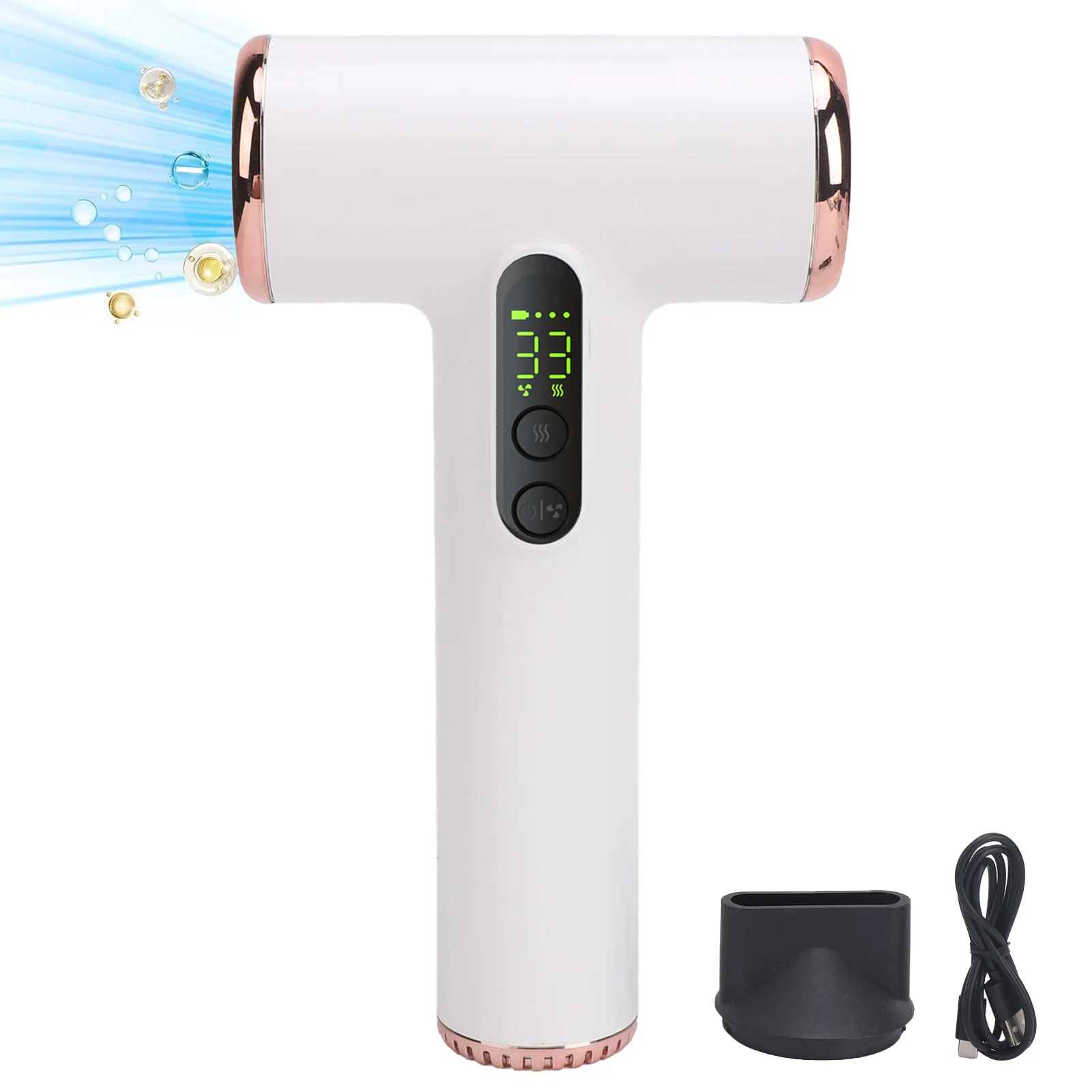 Компактный Портативный Фен Перезаряжаемый Через USB