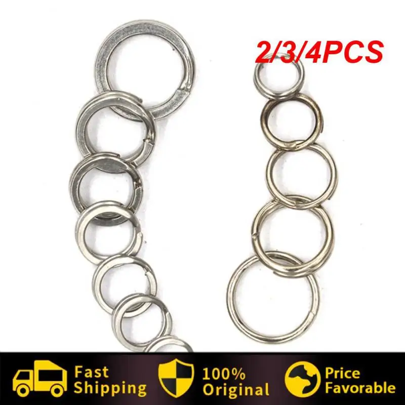 

2/3/4PCS Solid O-ring Luya Double Ring Sea Fishing Fishing Split Rings Iron Plate Connecting Ring Double Circle Fishing Gear