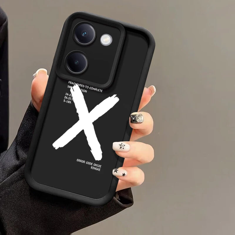 Мягкий чехол с буквами AX для VIVO Y35m Y78 Plus Y78m Y77 Y77e Y73t Y11 Y35 Y76s t1