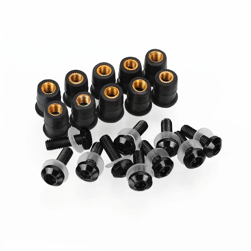 Для Suzuki LTZ400 Polaris Predator 500 Kawasaki KFX400 KFX450R 10 шт. M5 5 мм болты для лобового стекла