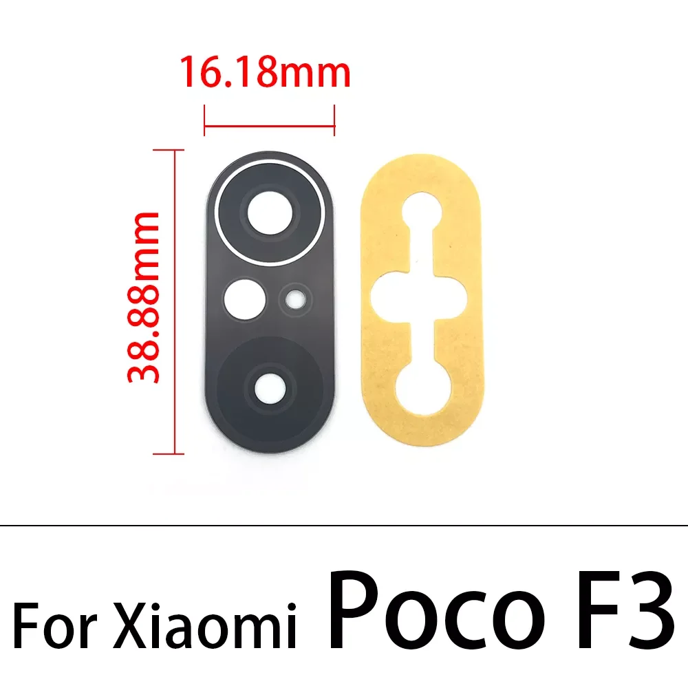 

2022 Trend Camera Glass Lens Back Rear Camera Glass Lens with Glue For Xiaomi F1 F2 F3 M3 X3 Pro GT Replacement Repair Parts