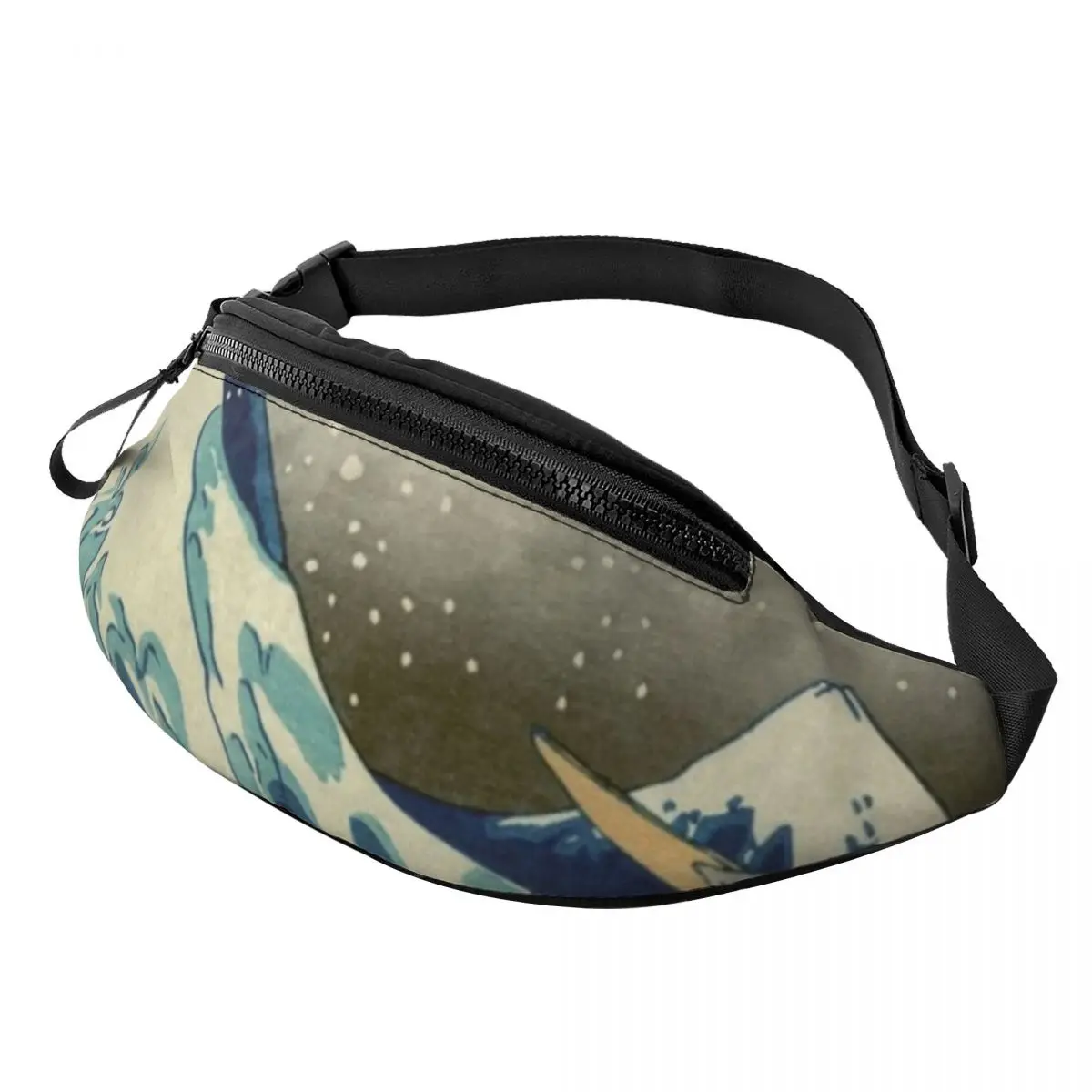 

The Great Wave Off Waist Bag Kanagawa Hiking Unisex Waist Pack Polyester Pattern Bag
