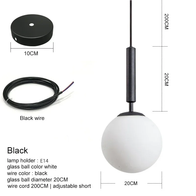 

Подвесной светильник стеклянный латунный чёрный 6 ламп