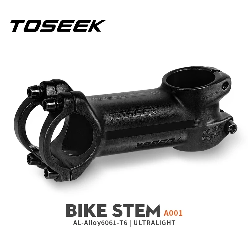 

TOSEEK Bicycle Handlebar Stem 10 17 25 35 Degree Aluminum Mtb Stem 70 80 90mm Mtb Power 31.8mm Mtb Road Bike Table Bicycle Parts