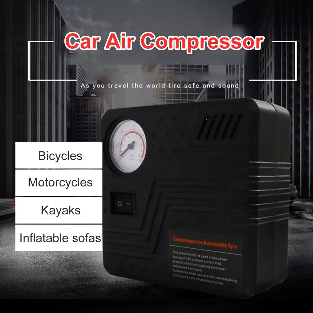 Pump Mini Electric DC 12V Car Air Compressor 120 PSI Air Compressor Tire Inflator Inflatable Pump for Car Motorcycles Bicycles enlarge