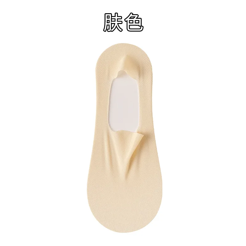 HSS Brand 5Pairs/lot Women's Socks Cotton Bottom Hollow Mesh Thin Socks Summer Silicone Non-slip Solid Color Ice Silk Socks