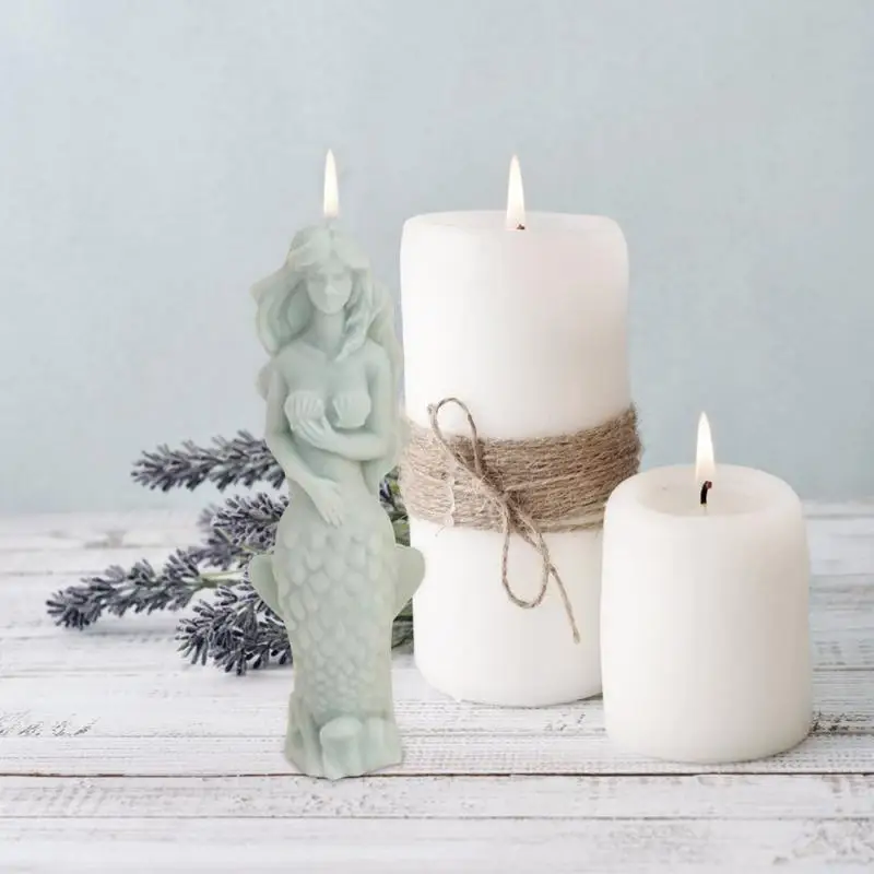 

3DMermaid Soap Mold Handmade For Soap Candle Chocolate Silicone For Soaps Bombs Baking Fondant Homemade DIY Tools Decorations