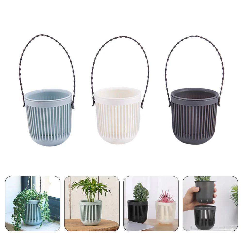 

Hangingpots Basket Pot Wall Flowerpot Gardening Flower Balcony Planter Succulent Box Orchid Holders Holder