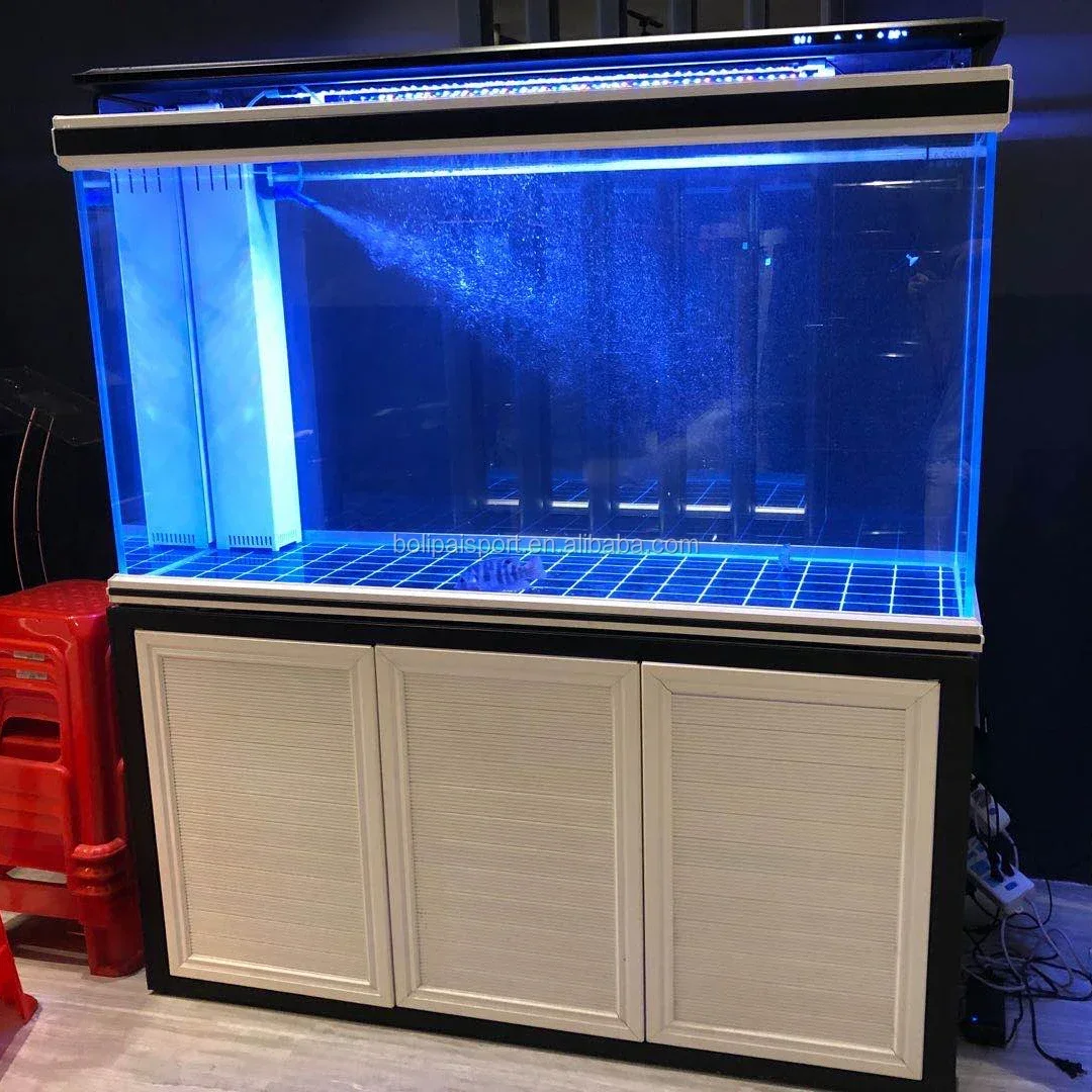 120 50 160 см Большой светодиодный стеклянный шкаф для аквариума с насосом 450 л