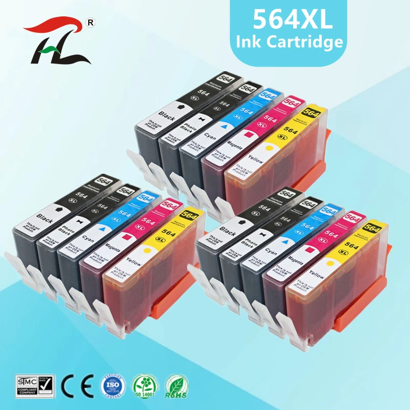 

Compatible 564 ink cartridge for hp 564XL for hp564 Photosmart 5510/5511/5512/5514/5515/5520/5522/ 5525/6510/6512/6515 printer