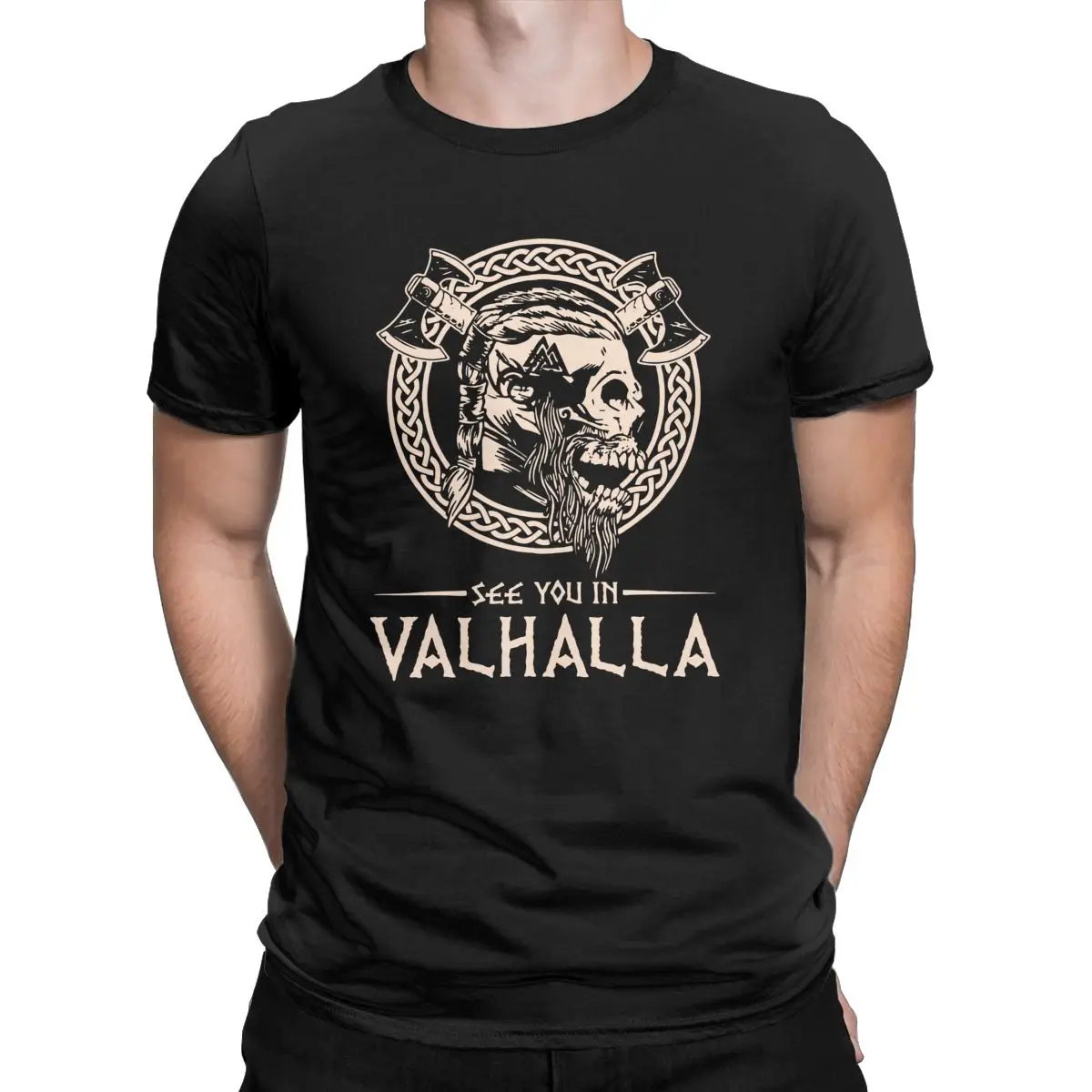 

See You In Valhalla T-Shirts for Men casual T Shirt Tees