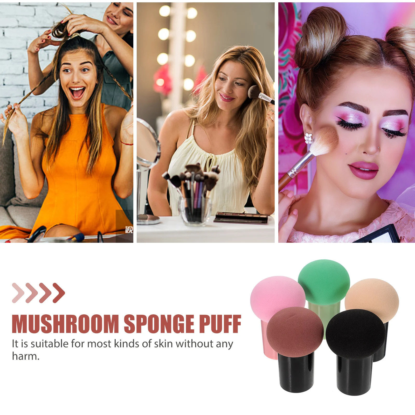 10 шт. спонжи для макияжа с грибной головкой принадлежности кисть красоты блендер
