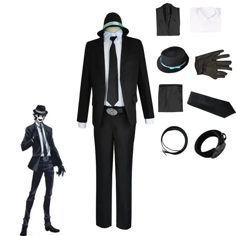 Костюм для косплея из аниме инерция с высокой посадкой мужской костюм топ брюки