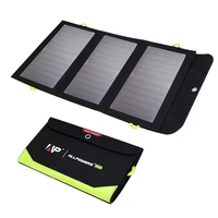 allpowers solar panel 5v 21w built in 10000mah battery portable solar charger waterproof solar battery for mobile phone outdoor
