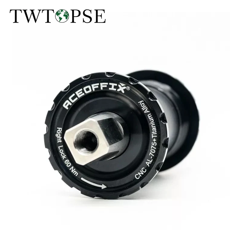 

TWTOPSE Folding Bike Bottom Brackets BB For Brompton 3SIXTY Titanium Axis Bike Bicycle 412 Camp 119mm BSA 103 107 110 113mm Part