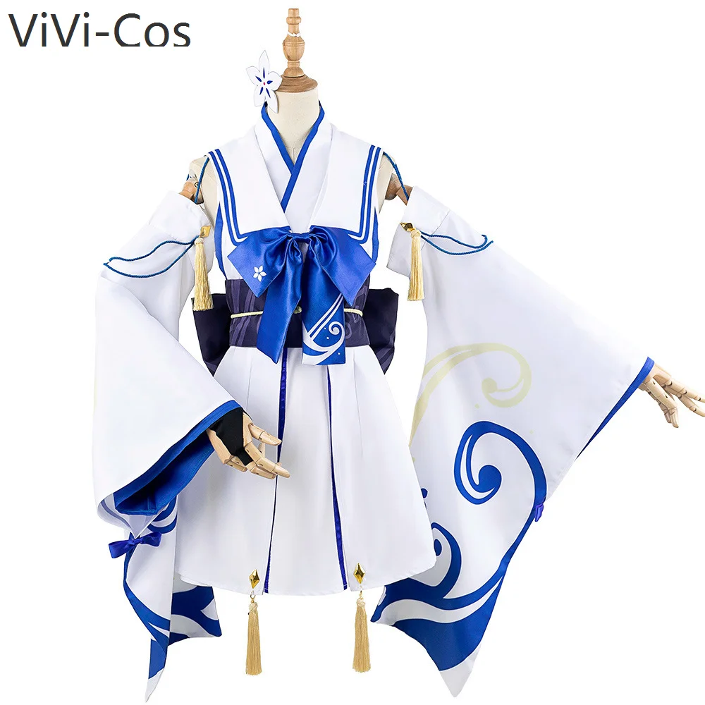 ViVi-Cos Blue Archive Waraku Chise кимоно косплей костюм Cos игры аниме вечерние униформа