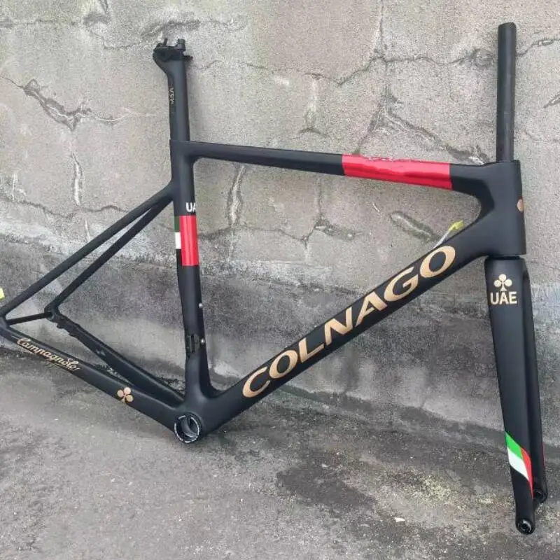 V3Rs New Color Design Gold Decals Carbon Road Bike Frame Outdoor Cycling Frameset:Carbon Frame+Fork+Seat Post+Headset+Clamp