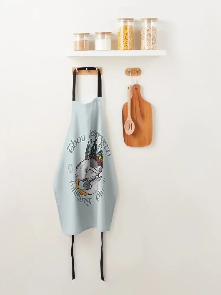 Серебристый фартук Ты заслуживаете полноплавленное счастье Симпатичный