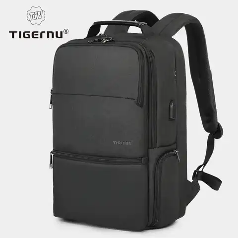 Рюкзак Tigernu Расширяемый Рюкзак для мужчин для 15,6-19 дюймов ноутбука/компьютерный рюкзаки мужской рюкзак для путешествий, сумки большой Ёмкос...