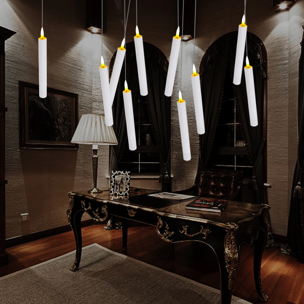 Хэллоуин Мерцающие светодиодные свечи с волшебной палочкой Мерцающая свеча