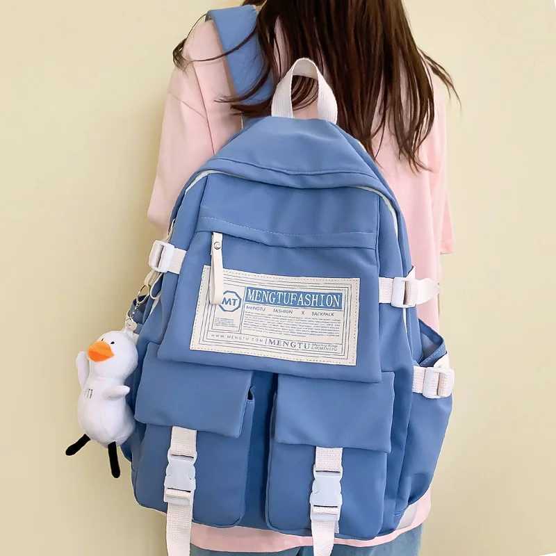 

Нейлоновая Вместительная женская сумка для ноутбука, модный школьный ранец для колледжа, модная удобная Милая Дамская дорожная сумка для книг для девушек