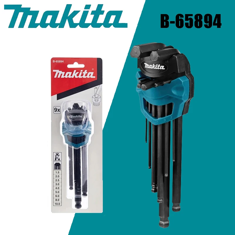Набор шестигранных ключей Makita B-65894 9 шт
