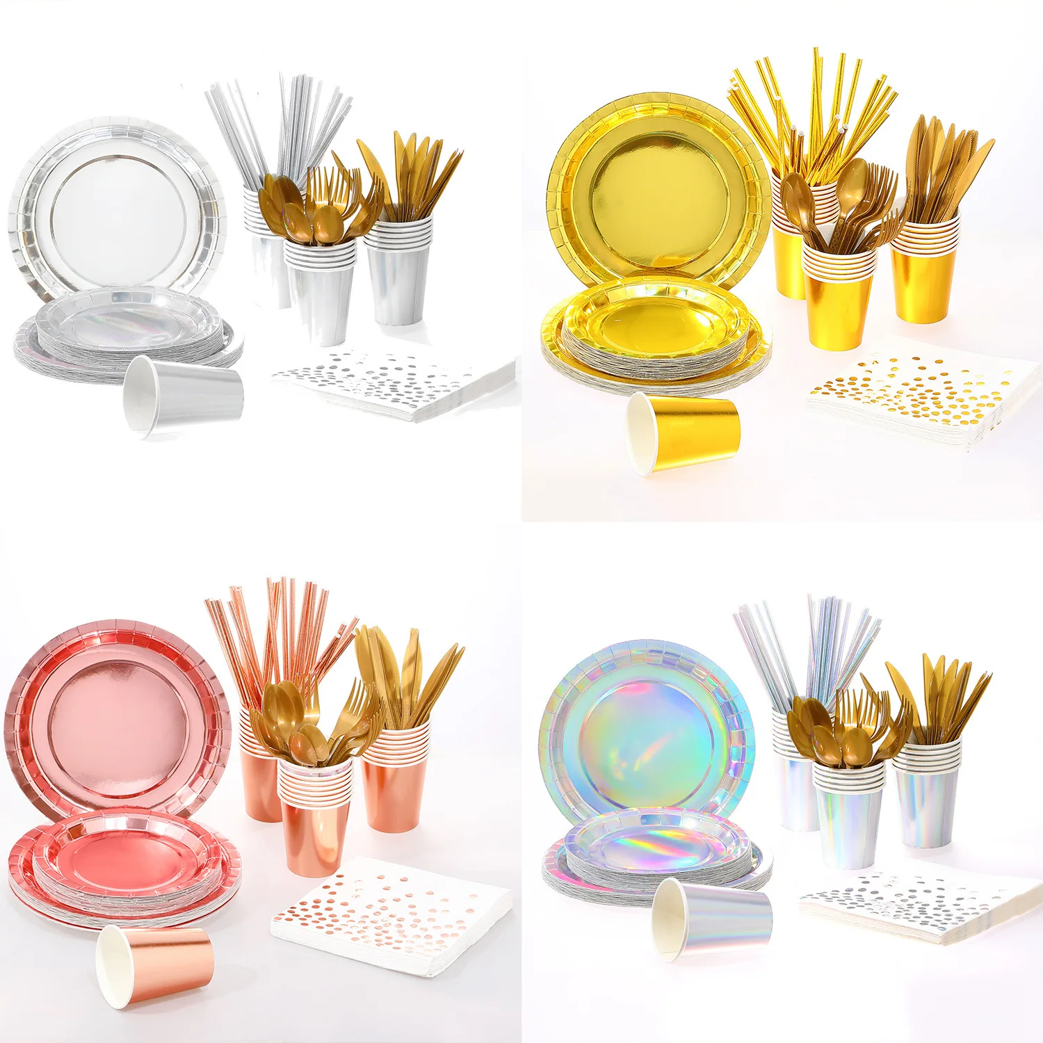 192 шт. разноцветный лазерный бумажный поднос