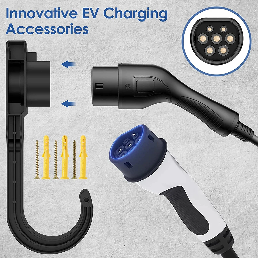 

EV Charger Holder Bracket Wall Hook Universal Charging Cable Car Dock
