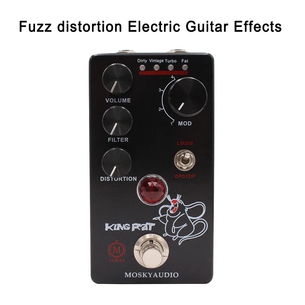 

Mosky King Rat Volume Filter Fuzz Distorition The Electric Guitar Effects Pedal Vintage Guitar Effects Pedal Guitars Accessories