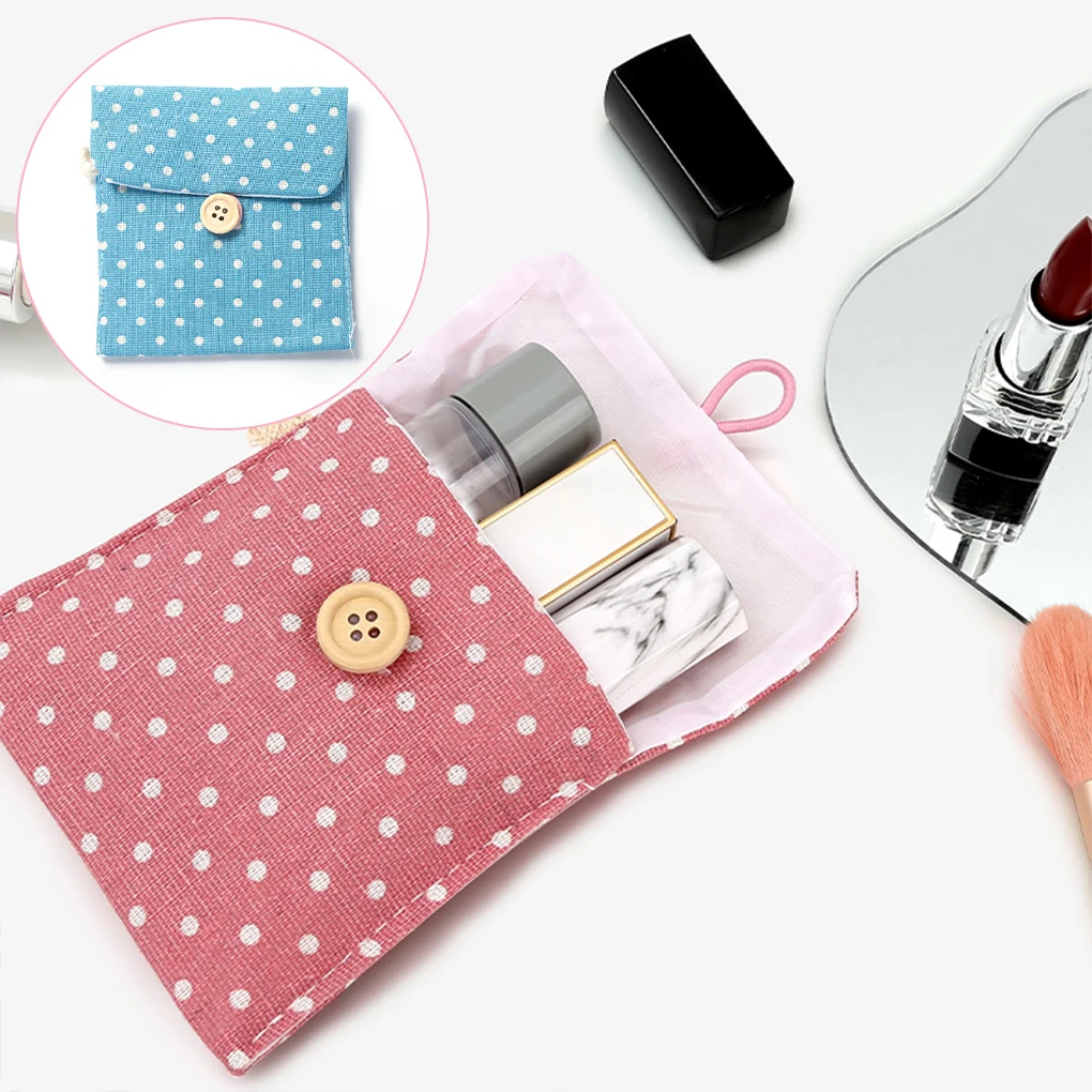 Хлопковая монета тампон держатель Косметическая санитарная блокнот-органайзер