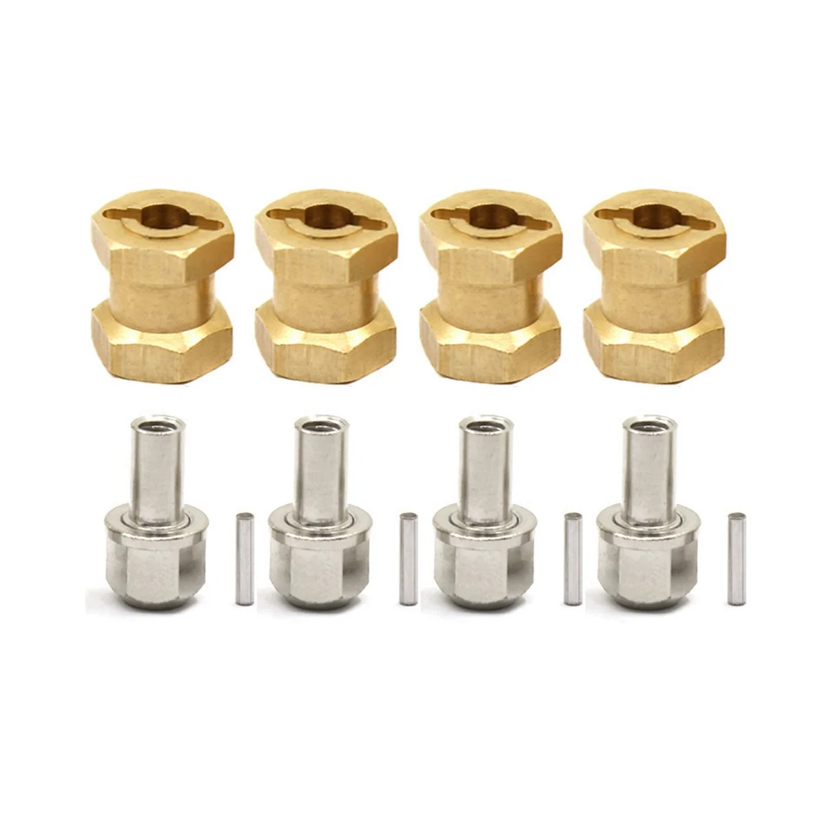 

For CC01 SCX10 1/10 Climbing Car Brass Hexagon Lengthening and Widening Coupler,15Mm