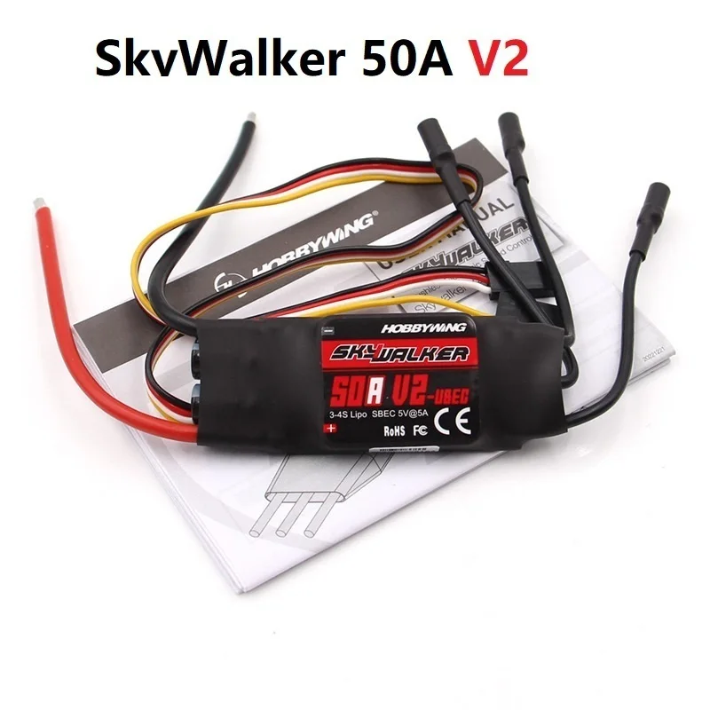 Фото 1 шт. 20AV2 30AV2 50A V2 60A V2 скорость ESC контроллер для радиоуправляемого вертолета №4