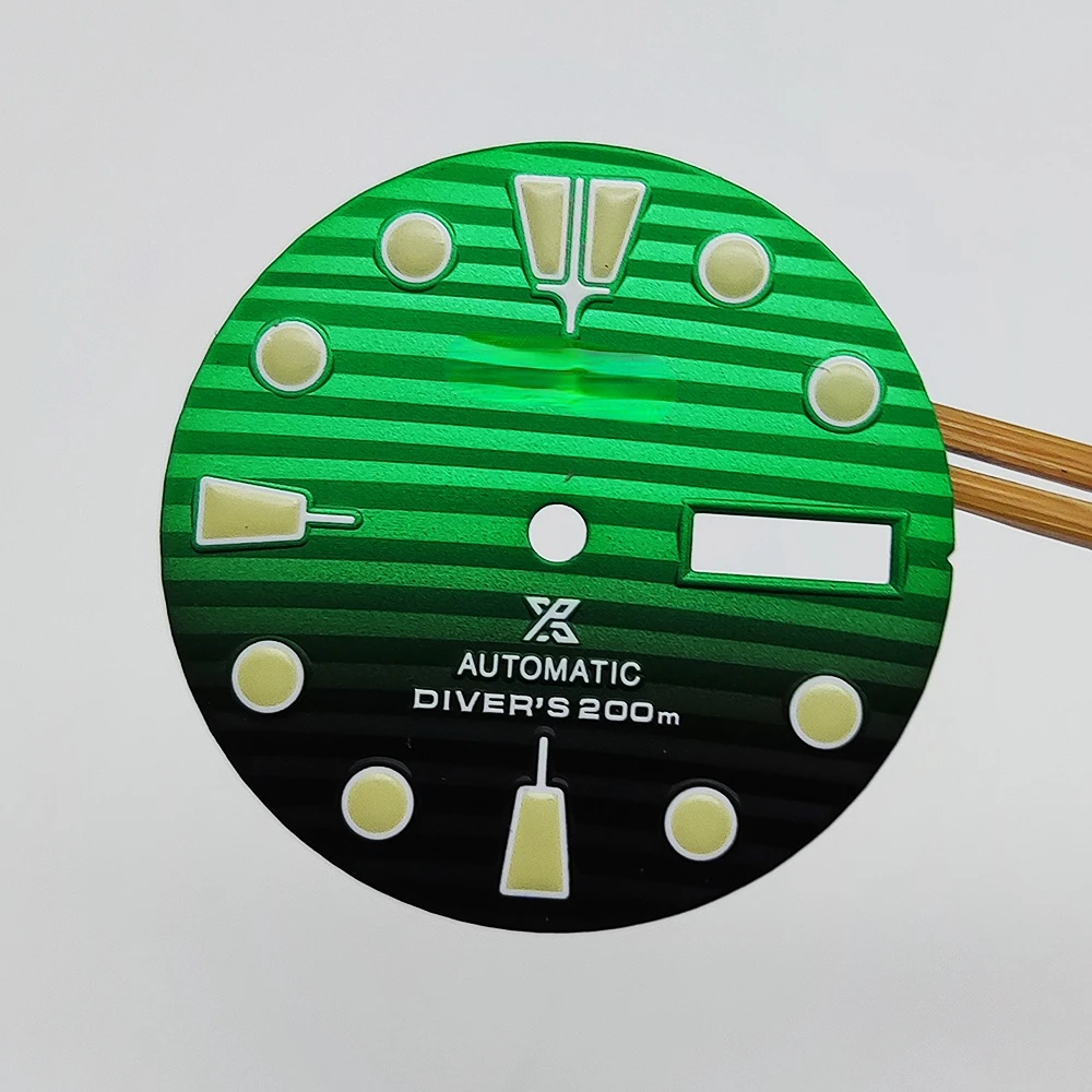 S Modification of Watch Accessories Mechanical Watch Dial Suitable for Precision Abalone NH36 Strong Luminous 28.5 Watch Dial