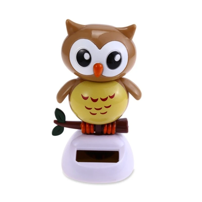 

5’’ Statue Figure Cartoon Solar Owl Model Car Decors Replica Hobby Collection Baking Accessories Figurine for Kids 3+