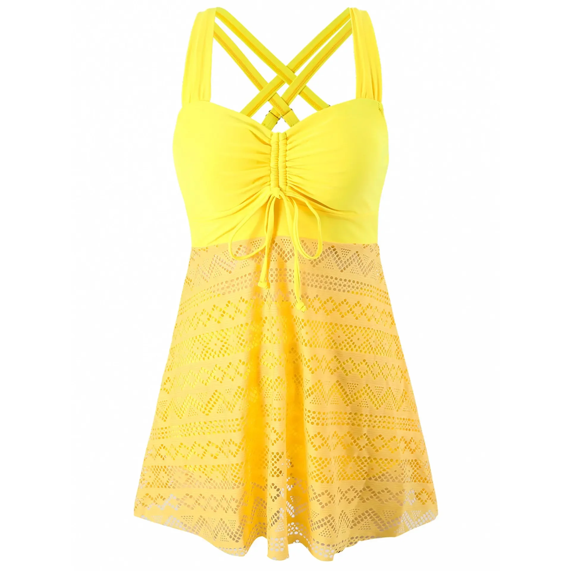 Сексуальный купальник-танкини женский купальник большого размера однотонный