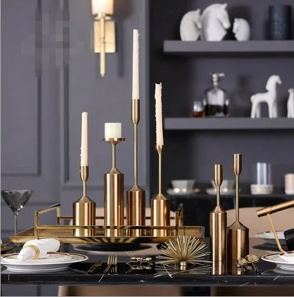 

6 шт./набор, металлические подсвечники для украшения дома