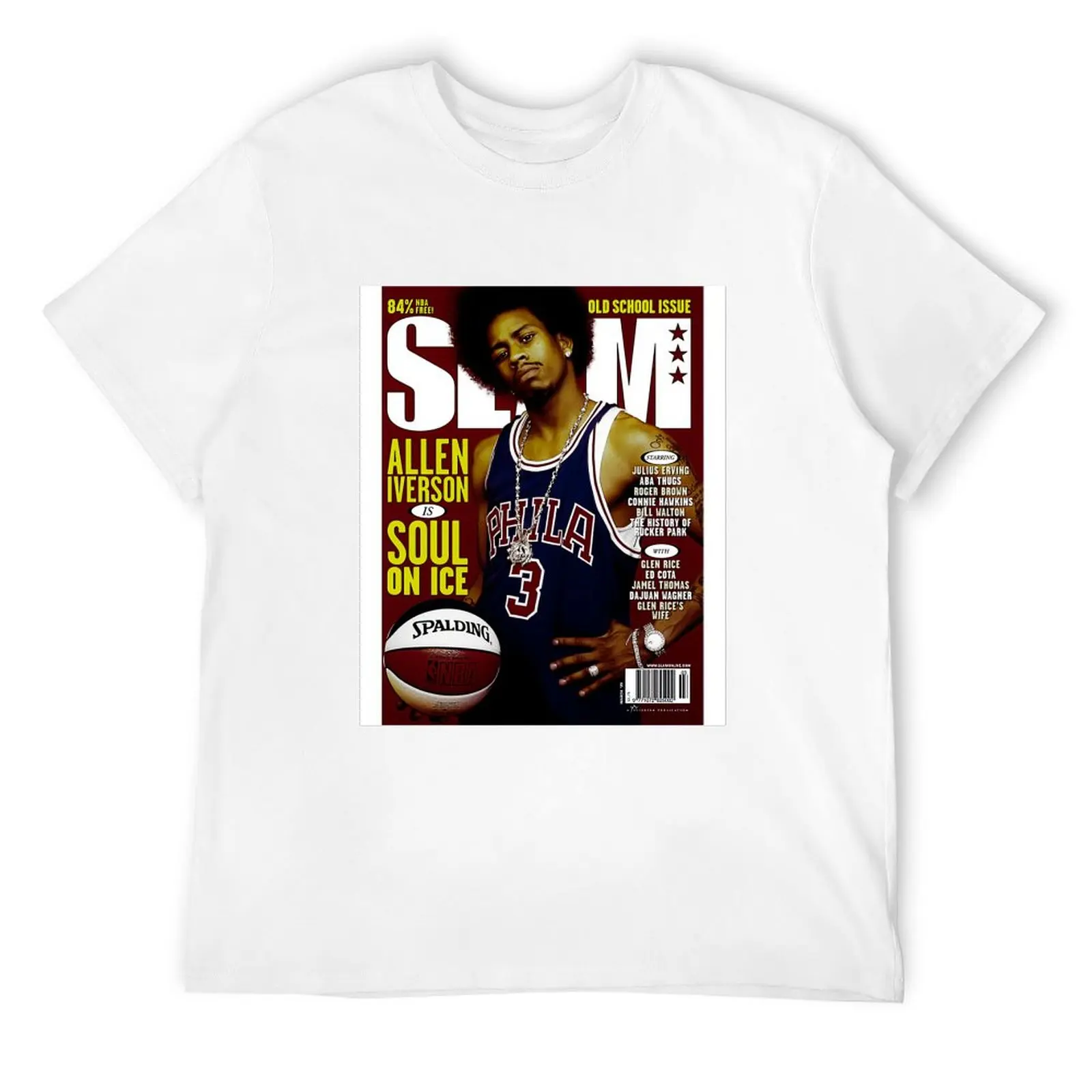 Спортивная футболка Allen Iverson футболки с рисунком рубашки прикреплением черные