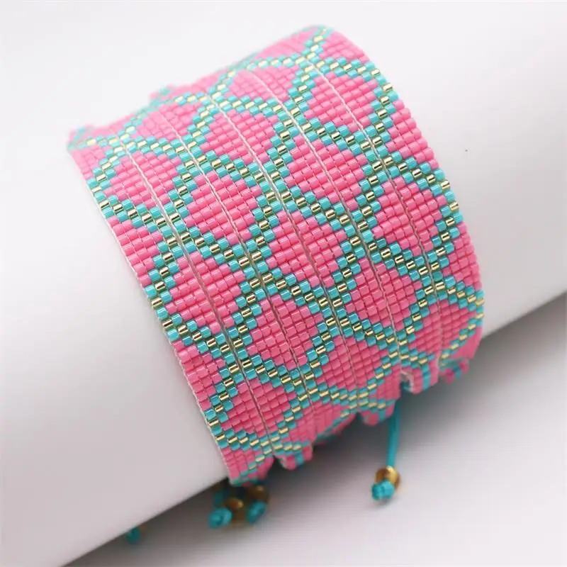 

BLUESTAR New Boho Geometric Bracelet For Women Vintage Geometry Charm Miykui Beads Fashion Jewelry Accessories Wholesale