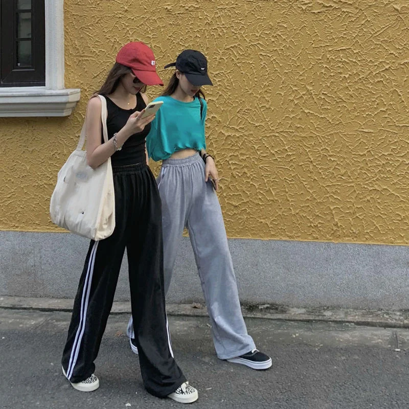 

Горячая Распродажа, сексуальные брюки, черные спортивные брюки, женские весенние модные Джоггеры в Корейском стиле с принтом, женские повсе...