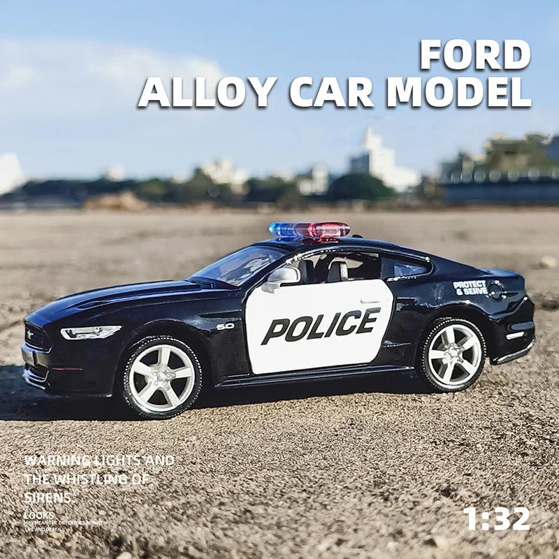 

1:36 Police Car Challenger Car Model Alloy Diecasts Toy Vehicles Simulation 2 Doors Opened Pull Back Collection Kids Gift Boy