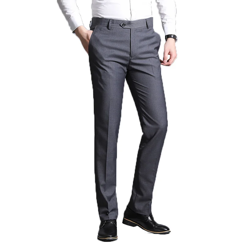 

Suit Men Pants 2023 Mens Thin Dress Pants Straight Business Office Trousers Man Formal Pants Classic Male Pantalon Hombre 38