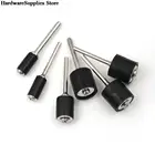 6 шт., резиновый шлифовальный станок 18 дюйма, 14 дюйма, шлифовальный станок, набор наждачной бумаги, набор для полировки ногтей, Резиновый барабан Dremel