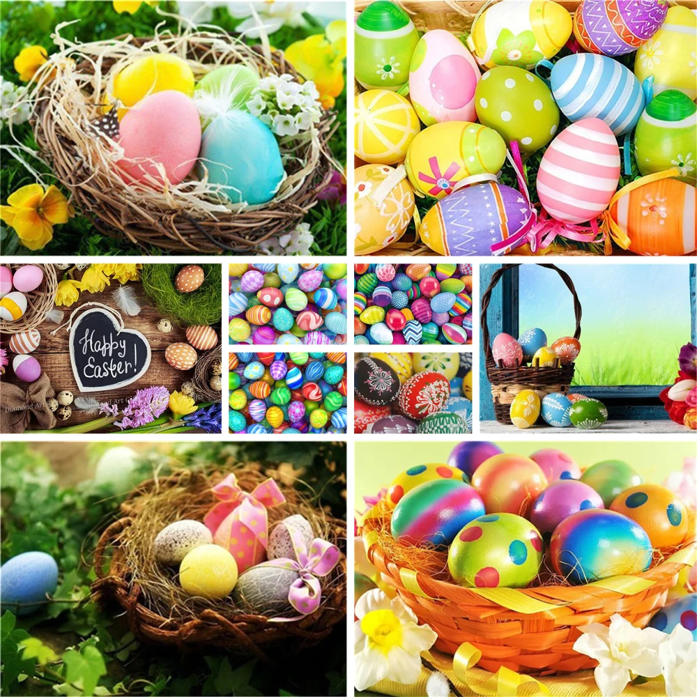 

Easter Eggs Coloring By Numbers Painting Kit Oil Paints 50*70 Painting On Canvas Loft Wall Picture For Kids Wall Art For Drawing