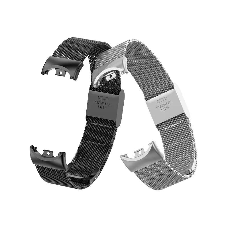 Magnetic Metal Watchband For Xiaomi band 8 Strap Stainless steel Bracelet Mi band 8 Replacement Correa Strap watches Accessories